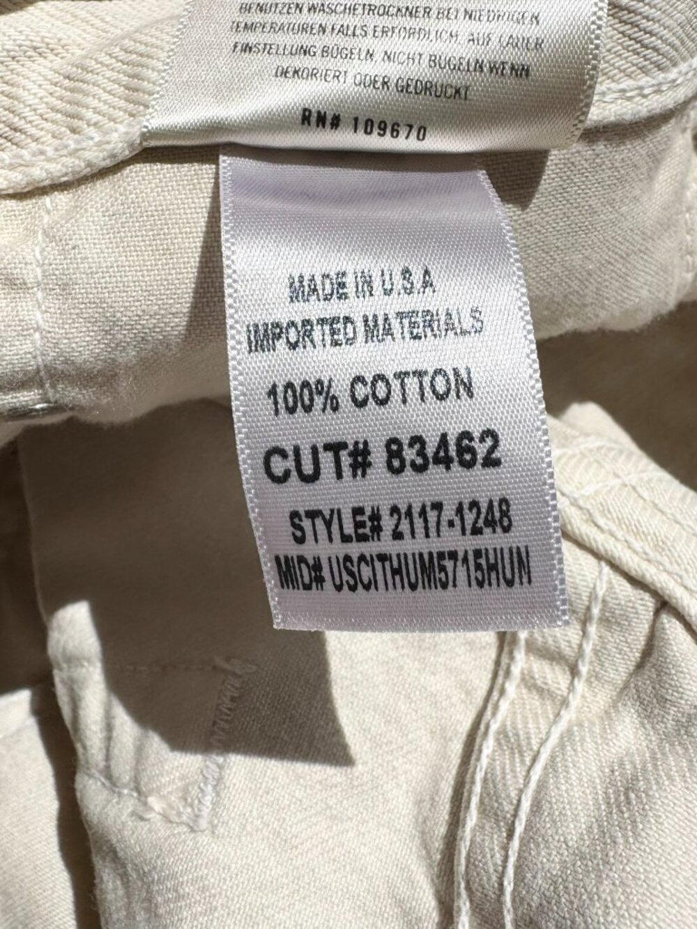 Citizens of Humanity Ayla Baggy Wide Leg Jeans Cream Almondette 25 - Picture 10 of 16